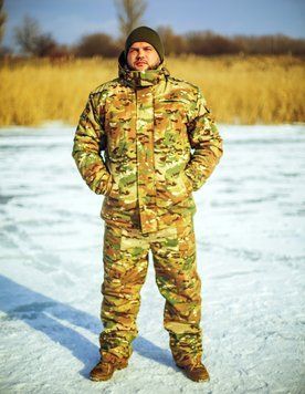 Зимний тактический мужской костюм "Arktika" Rip-Stop Multicam с брюками KS-0093 фото