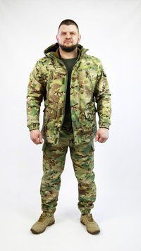 Костюм для охоты и рыбалки софтшелл мультикам с брюками "Sarmat" KS-0067 фото